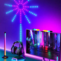 RGB LED Fireworks Light Strip – USB 5V, App & Voice Control