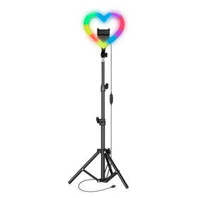 Supersonic PRO Live Stream 10” Heart Ring Light with RGB (SC-2330RGB)